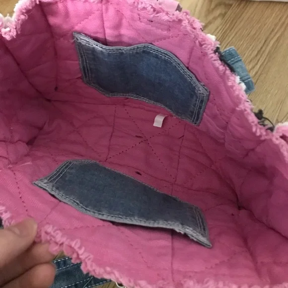 Patches with Blue Jean Small Purse - Picture 3 of 4